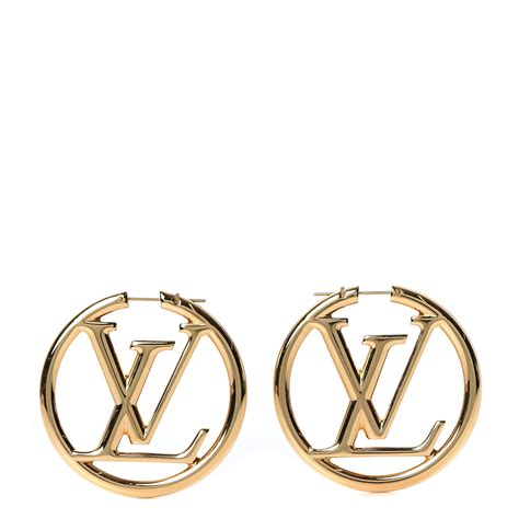 hoops louis vuitton|louis vuitton refurbished earrings.